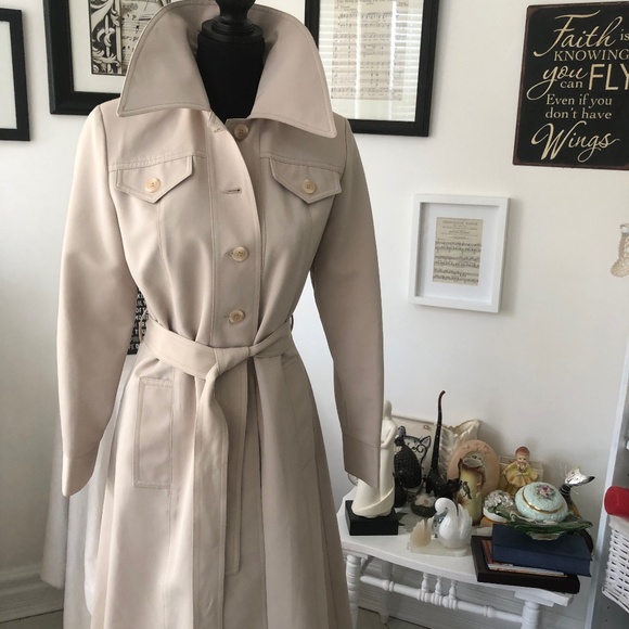 Vintage Retro Beige Spring All weather Coat - Picture 1 of 4